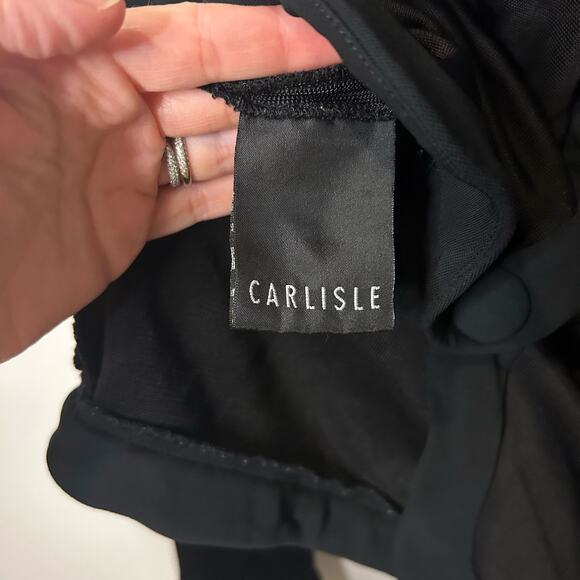 CARLISLE Black Sweater Blazer Button Front Pockets Chic Retro Glam US 14 Career - Picture 11 of 11